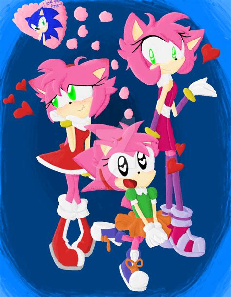 sonic amy rose|Amy Rose Evolution .